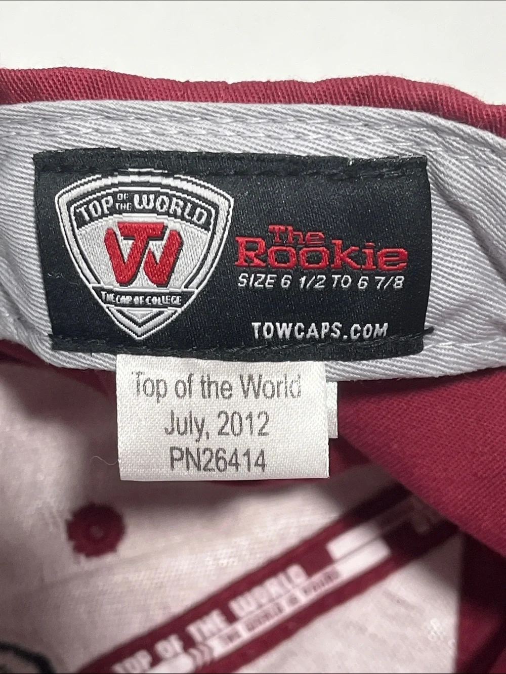 South Carolina Gamecocks Top of the World Fitted Hat The Rookie Youth Cap
